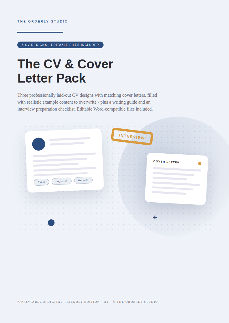 CV & Cover Letter Pack