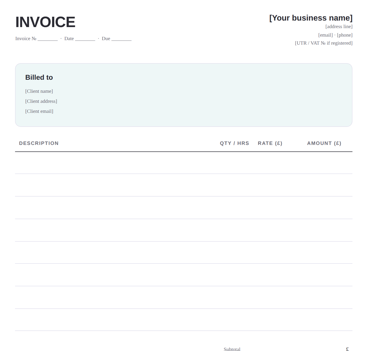 Invoice & Quote Pack