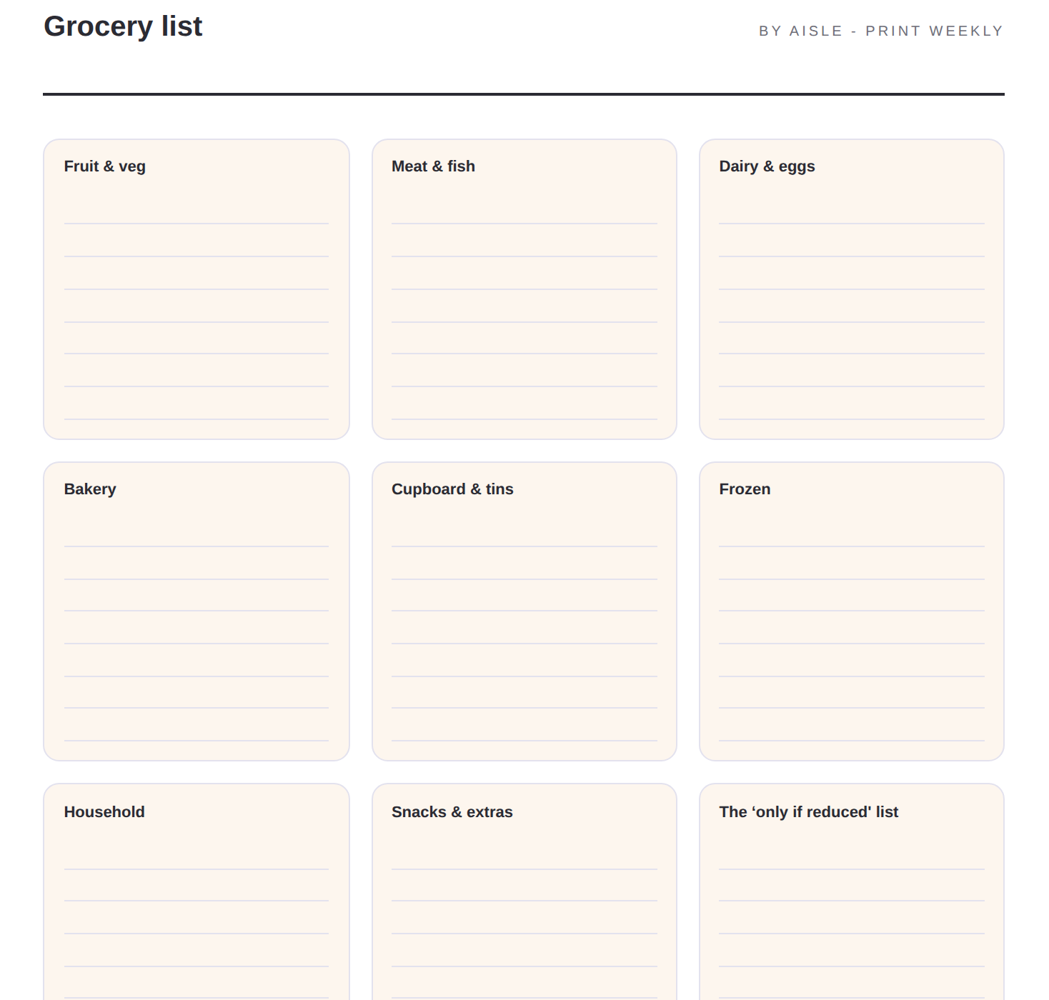 Meal Planner & Budget Pack